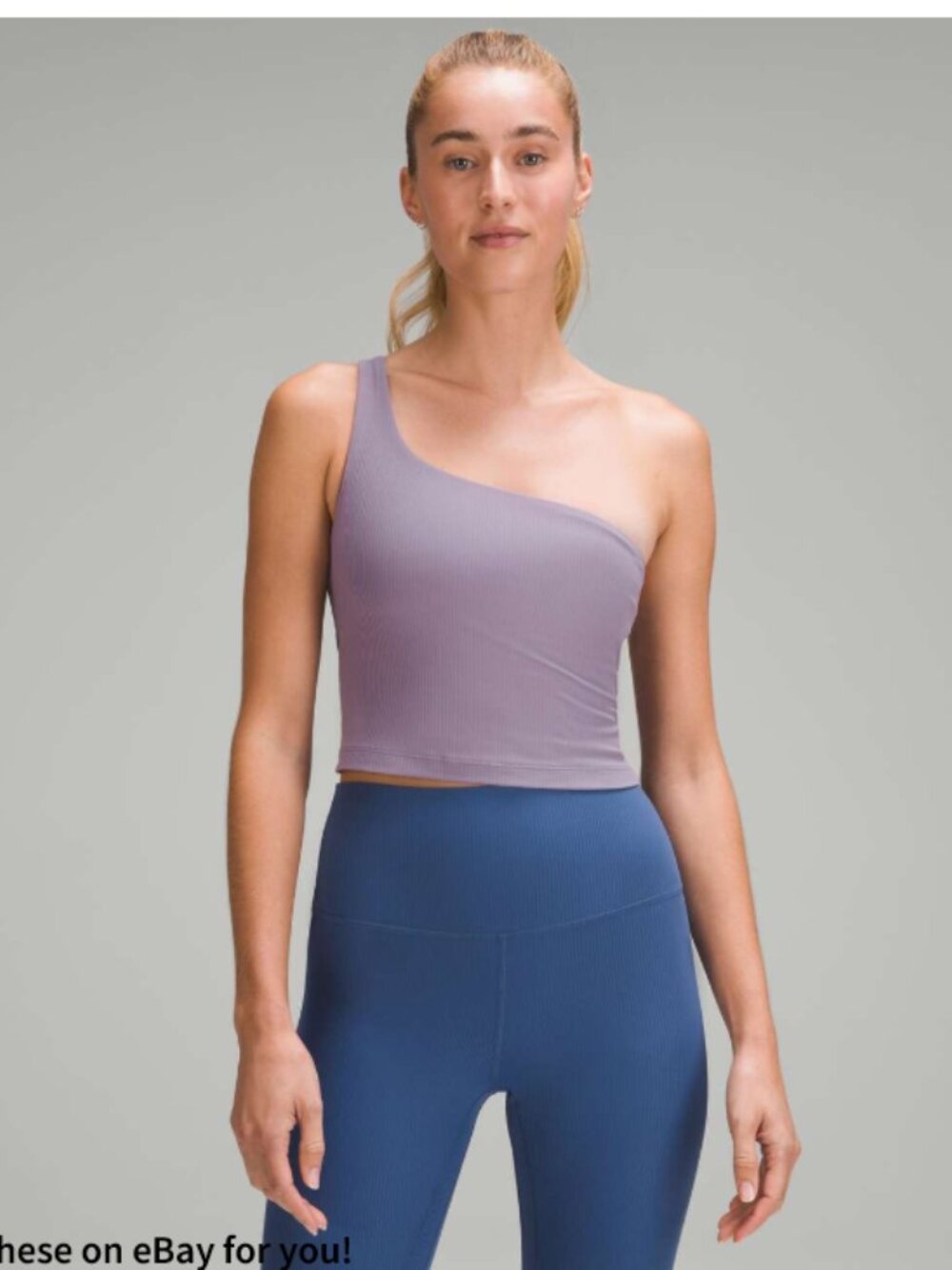 Lululemon Ribbed Nulu Asymmetrical Yoga Tank Top size 6